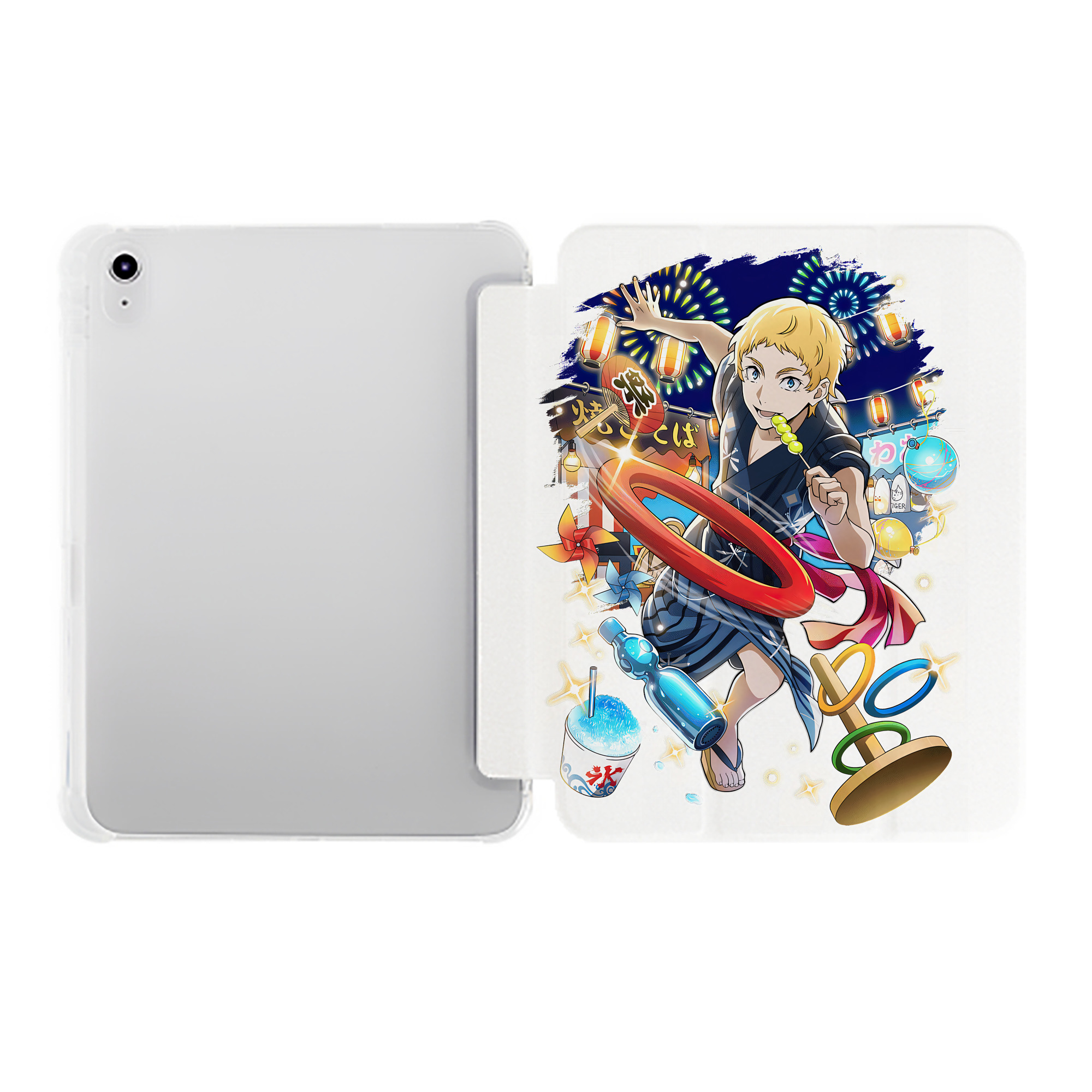 （画像用） 文豪ストレイドッグス Bungo Stray Dogs IPad ケース ペン収納付き 三つ折りスタンド PUレザー×シリコン 対応機種9.5/10.5/10.9インチ